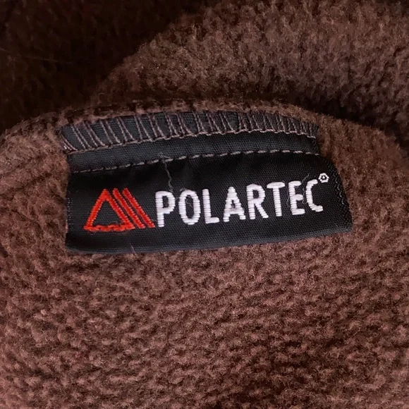 REI Polartec Fleece Vest Men’s Small Brown Full Zip Outdoor Hiking - Picture 4 of 10